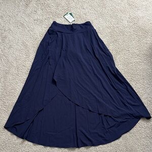HALARA Women's High Low Skirt in Patriot Blue - NWT